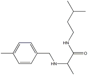 N-(3-methylbutyl)-2-{[(4-methylphenyl)methyl]amino}propanamide Struktur