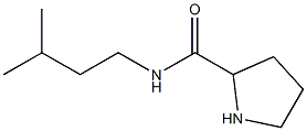 N-(3-methylbutyl)pyrrolidine-2-carboxamide Struktur