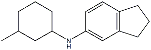 N-(3-methylcyclohexyl)-2,3-dihydro-1H-inden-5-amine Struktur