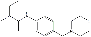 N-(3-methylpentan-2-yl)-4-(morpholin-4-ylmethyl)aniline Struktur