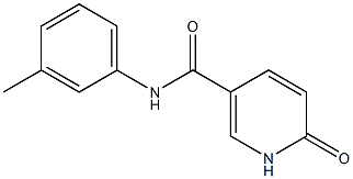 N-(3-methylphenyl)-6-oxo-1,6-dihydropyridine-3-carboxamide Struktur