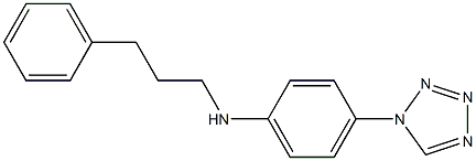 N-(3-phenylpropyl)-4-(1H-1,2,3,4-tetrazol-1-yl)aniline Struktur