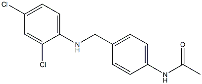 N-(4-{[(2,4-dichlorophenyl)amino]methyl}phenyl)acetamide Struktur