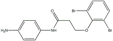 N-(4-aminophenyl)-3-(2,6-dibromophenoxy)propanamide Struktur