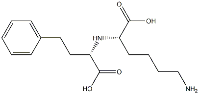 (S)-1-Carboxy-3-phenylpropyl-L-lysine. Struktur