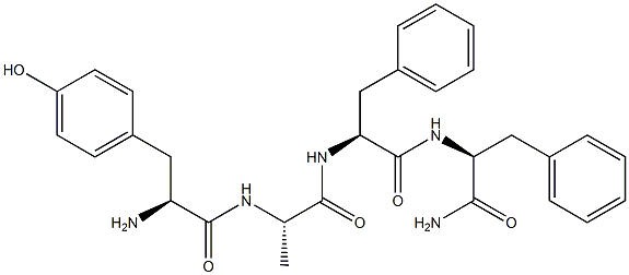 tyrosyl-alanyl-phenylalanyl-phenylalaninamide Struktur