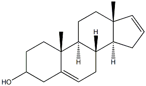 3-hydroxyandrost-5,16-diene Struktur