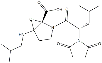 isobutyl-aminoepoxysuccinyl-leucyl-proline Struktur