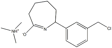 TRIMETHYLAMMONIUM-3-TOLYL-EPSILON-CAPROLACTIMIDECHLORIDE Struktur