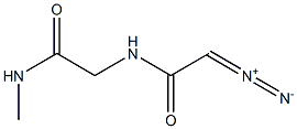 ACETAMIDE,2-((DIAZOACETYL)AMINO)-N-METHYL- Struktur