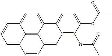 BENZO[A]PYRENE-7,8-DIOL,DIACETATE(ESTER), Struktur