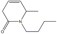 N-BUTYL-6-METHYL-3,6-DIHYDRO-2-PYRIDONE Struktur