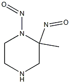 2-METHYLDINITRISOPIPERAZINE Struktur