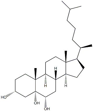 5ALPHA-CHOLESTANE-3ALPHA,5,6ALPHA-TRIOL Struktur