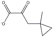 METHYLCYCLOPROPANEPYRUVATE Struktur