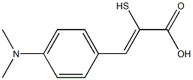 ALPHA-MERCAPTO-BETA-(4-DIMETHYLAMINOPHENYL)ACRYLICACID Struktur