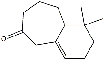 1,1-Dimethyl-1,2,3,5,7,8,9,9a-octahydro-benzocyclohepten-6-one Struktur