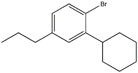 4-trans-n-Propylcyclohexylbromobenzene Struktur