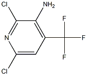 2,6-DICHLORO-3-AMINO-4-TRIFLUOROMETHYLPYRIDINE Struktur