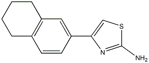 4-(1,2,3,4-tetrahydronaphthalen-6-yl)thiazol-2-amine Struktur