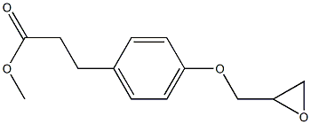 3-[4-(2,3-EPOXYPROPOXY) PHENYL]PROPIONIC ACID METHYL ESTER Struktur