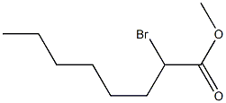 METHYL 2-BROMO OCTANATE Struktur