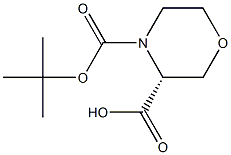 R/S-4-BOC-MORPHOLINE-3-CARBOXYLIC ACID Struktur