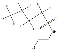 N-(2-METHOXYETHYL)PERFLUOROBUTANESULFONAMIDE Struktur