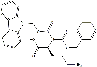 N-Fmoc-N-benzyloxycarbonyl-L-ornithine Struktur