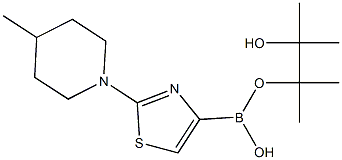 2-(4-METHYLPIPERIDIN-1-YL)THIAZOLE-4-BORONIC ACID PINACOL ESTER Struktur