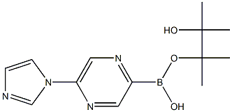 5-(IMIDAZOL-1-YL)PYRAZINE-2-BORONIC ACID PINACOL ESTER Struktur