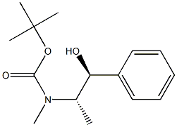 (1S,2S)-(2-HYDROXY-1-METHYL-2-PHENYL-ETHYL)-METHYL-CARBAMIC ACID TERT-BUTYL ESTER Struktur