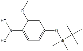 (4-{[TERT-BUTYL(DIMETHYL)SILYL]OXY}-2-METHOXYPHENYL)BORONIC ACID Struktur