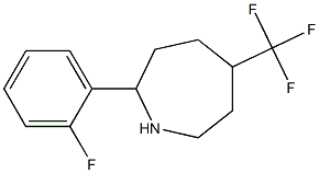 2-(2-FLUOROPHENYL)-5-(TRIFLUOROMETHYL)AZEPANE Struktur