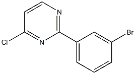 2-(3-BROMOPHENYL)-4-CHLORO-PYRIMIDINE Struktur