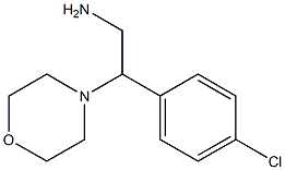 2-(4-CHLOROPHENYL)-2-MORPHOLIN-4-YLETHANAMINE Struktur