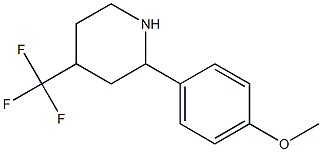 2-(4-METHOXYPHENYL)-4-(TRIFLUOROMETHYL)PIPERIDINE Struktur