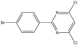 4,6-DICHLORO-2-(4-BROMOPHENYL)PYRIMIDINE Struktur