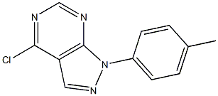 4-CHLORO-1-(4-METHYLPHENYL)-1H-PYRAZOLO[3,4-D]PYRIMIDINE Struktur