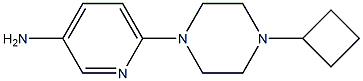 6-(4-CYCLOBUTYLPIPERAZIN-1-YL)PYRIDIN-3-AMINE Struktur