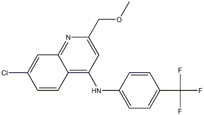 7-CHLORO-2-(METHOXYMETHYL)-N-[4-(TRIFLUOROMETHYL)PHENYL]QUINOLIN-4-AMINE Struktur