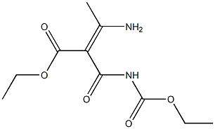 ETHYL (2E)-3-AMINO-2-[(ETHOXYCARBONYL)CARBAMOYL]BUT-2-ENOATE Struktur