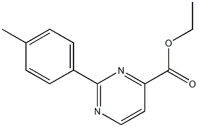 ETHYL 2-(4-METHYLPHENYL)-4-PYRIMIDINECARBOXYLATE Struktur