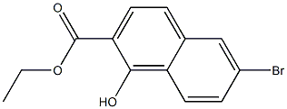 ETHYL 6-BROMO-1-HYDROXY-2-NAPHTHOATE Struktur