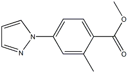 METHYL 2-METHYL-4-(1H-PYRAZOL-1-YL)BENZOATE Struktur