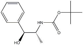 TERT-BUTYL [(1R,2S)-2-HYDROXY-1-METHYL-2-PHENYLETHYL]CARBAMATE Struktur