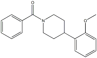 [4-(2-methoxyphenyl)piperidino](phenyl)methanone Struktur