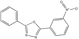 2-(3-nitrophenyl)-5-phenyl-1,3,4-oxadiazole Struktur