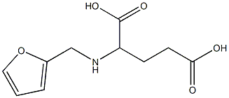 2-[(2-furylmethyl)amino]pentanedioic acid Struktur