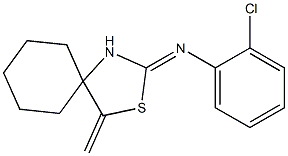 N1-(4-methylidene-3-thia-1-azaspiro[4.5]dec-2-yliden)-2-chloroaniline Struktur